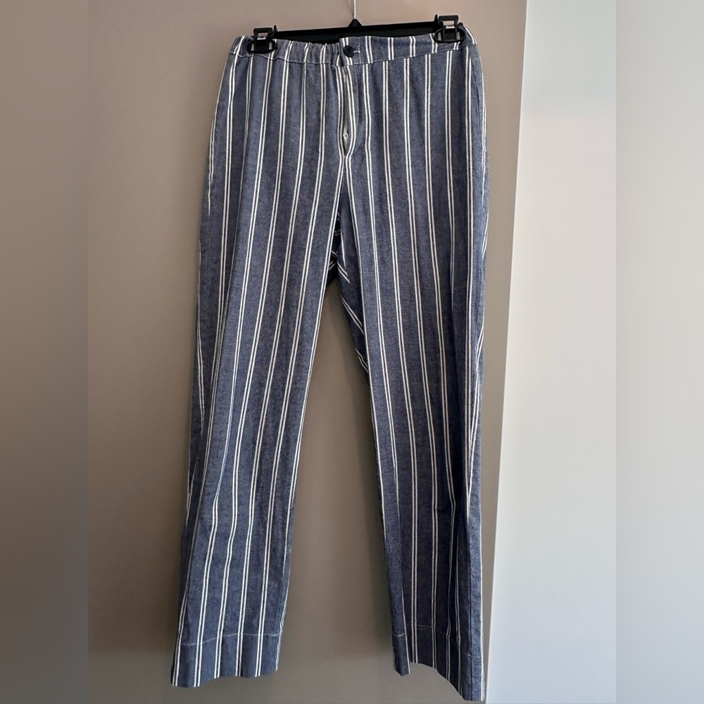 Striped Blue and White Pants